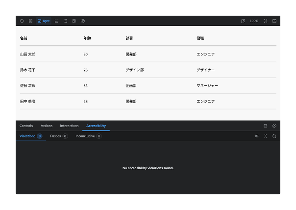 アクセシビリティ警告の修正後
